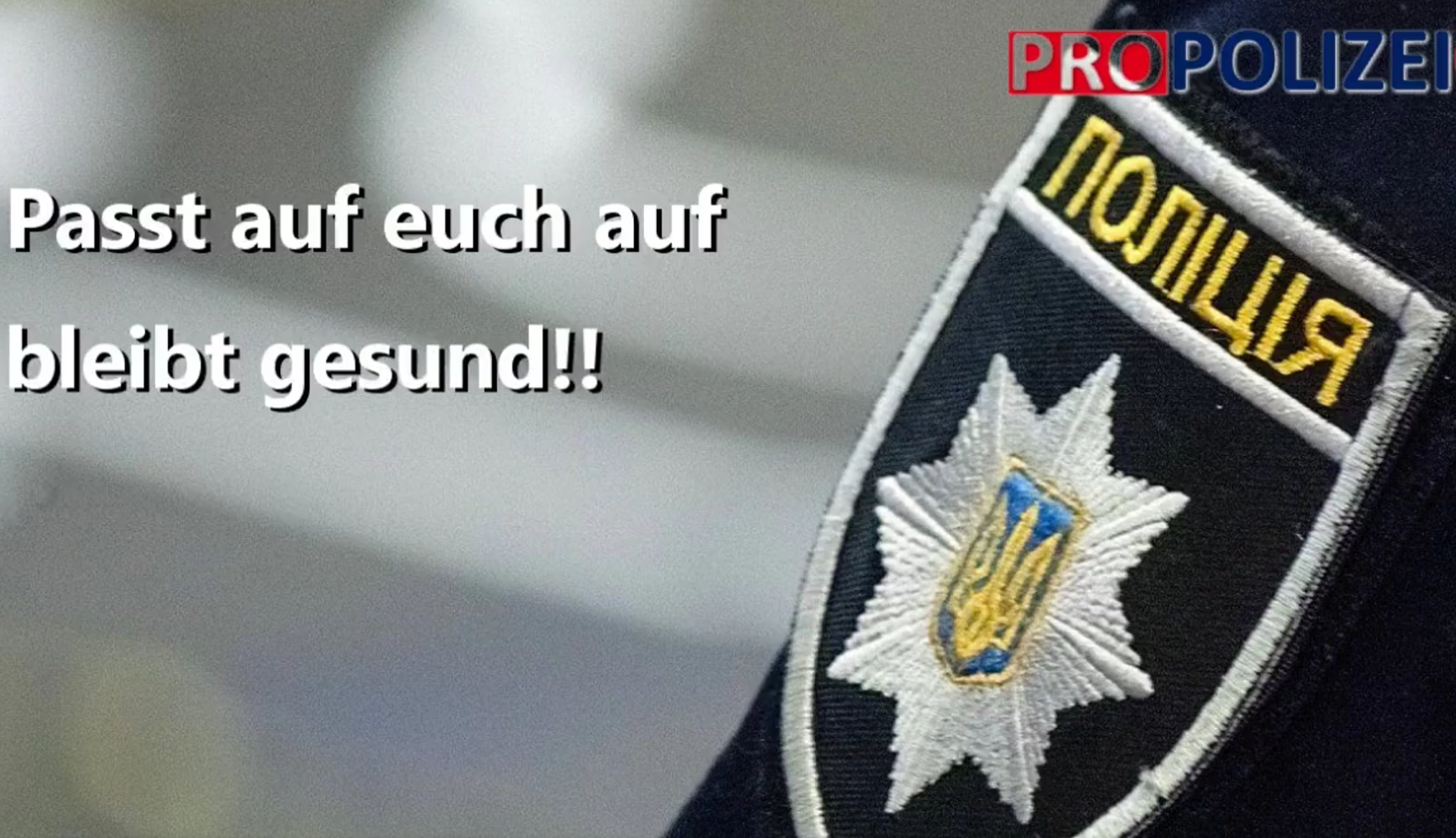 Die Polizei in Ukraine bedankt sich bei Pro Polizei Österreich für Filmprojekt