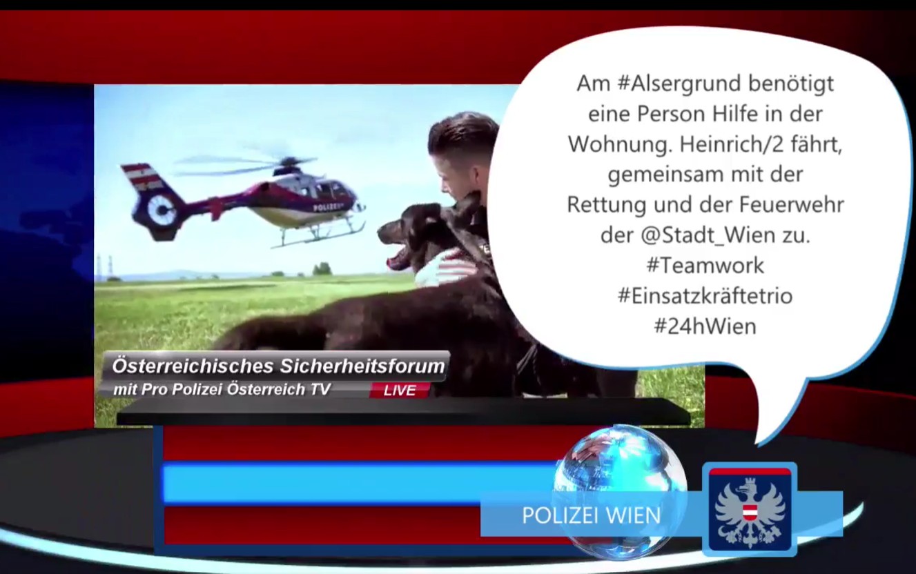 Pro Polizei Österreich bei #24hWien Social Media-Marathon 2021